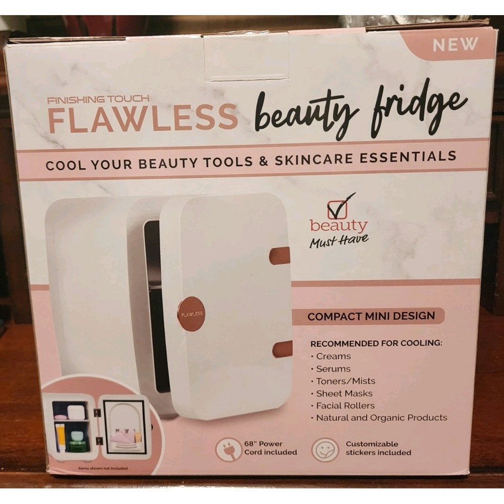 Finishing Touch FTFBFR Flawless Beauty 4L Mini‎ Fridge - White